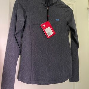Jelly Hansen aspire flex, half zip long sleeve, medium NWT